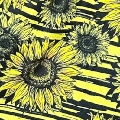 RF Swim Trunks - Split Sunflower - Black/Yellow
