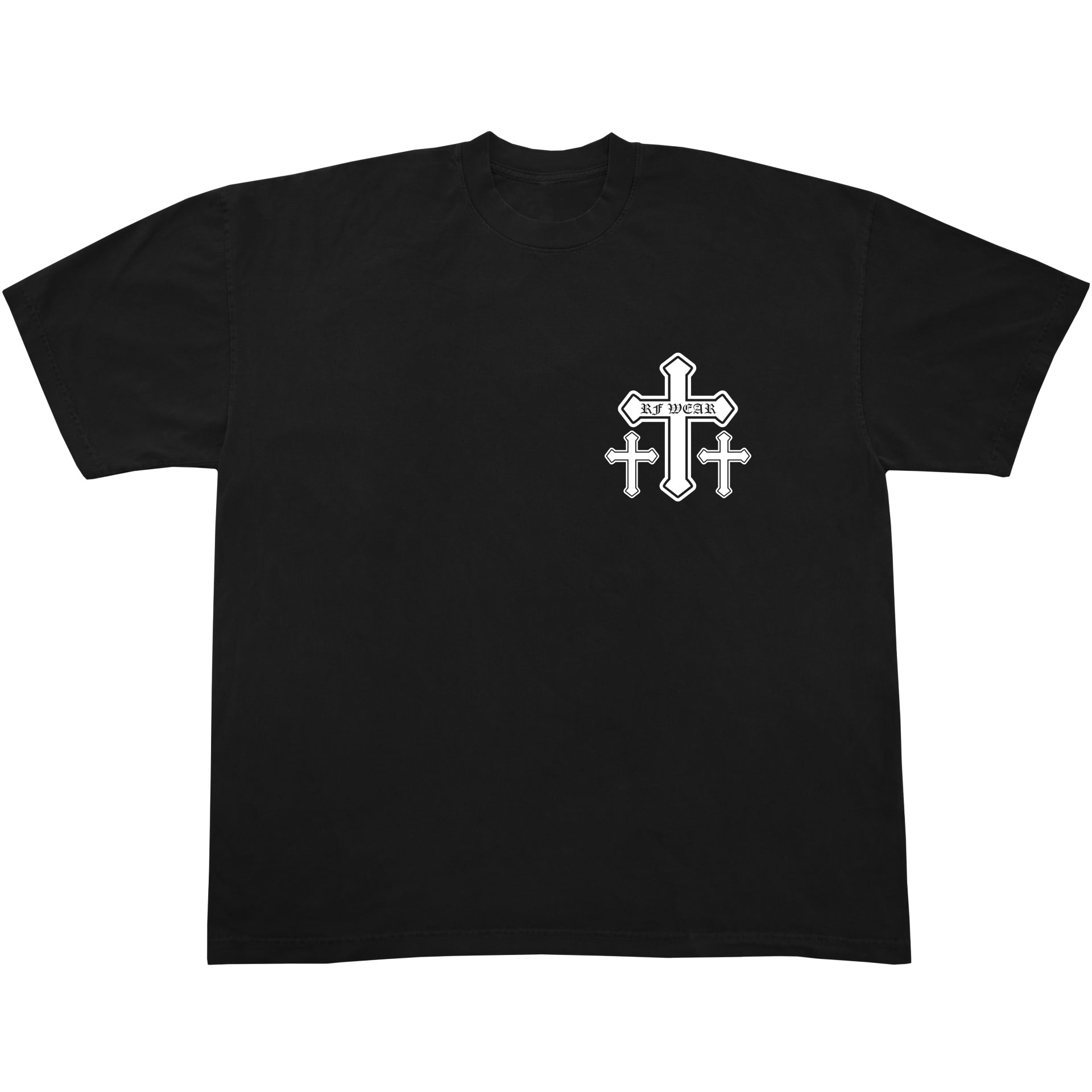 Unisex RF Wear Cross T-Shirt Black