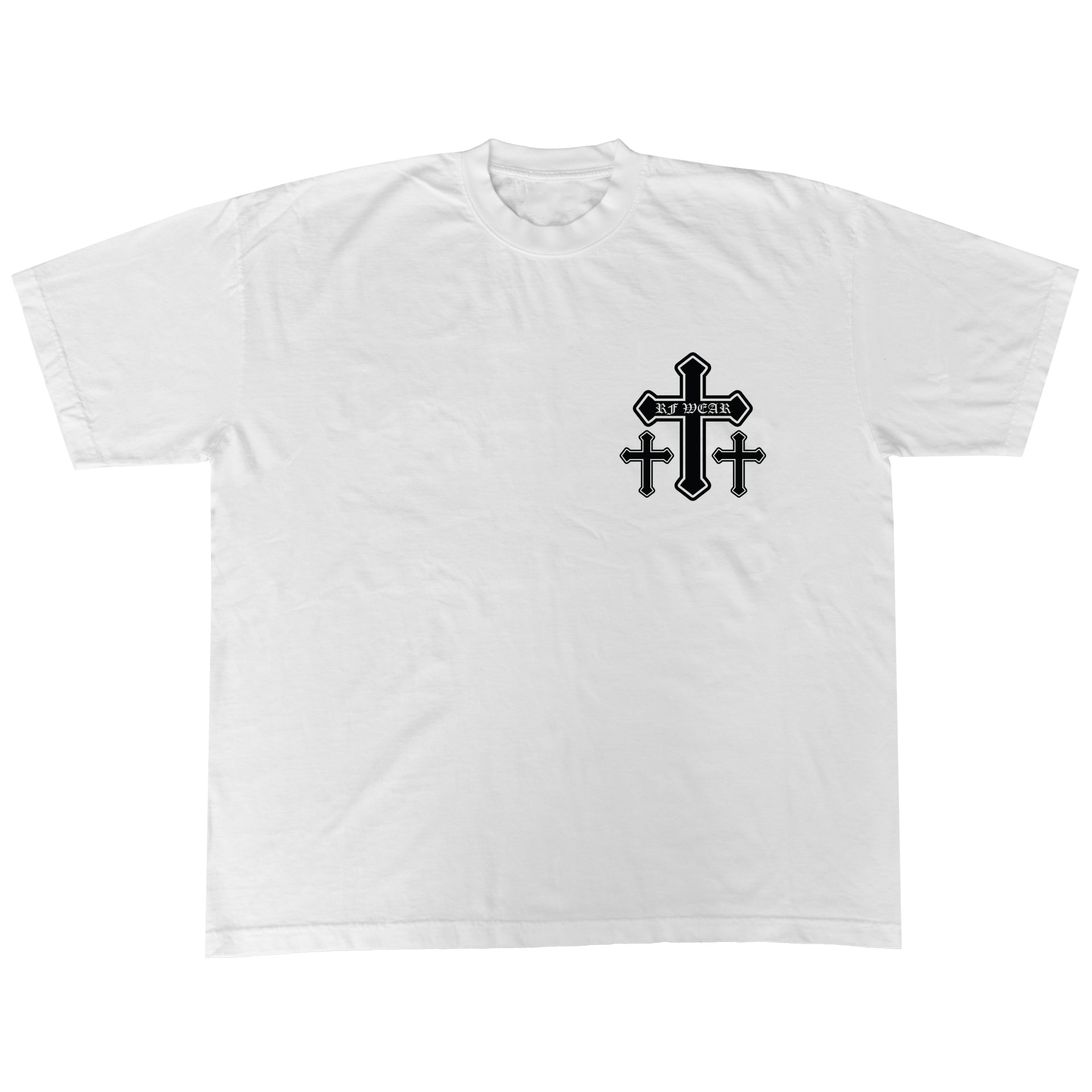 Unisex RF Wear Cross T-Shirt White