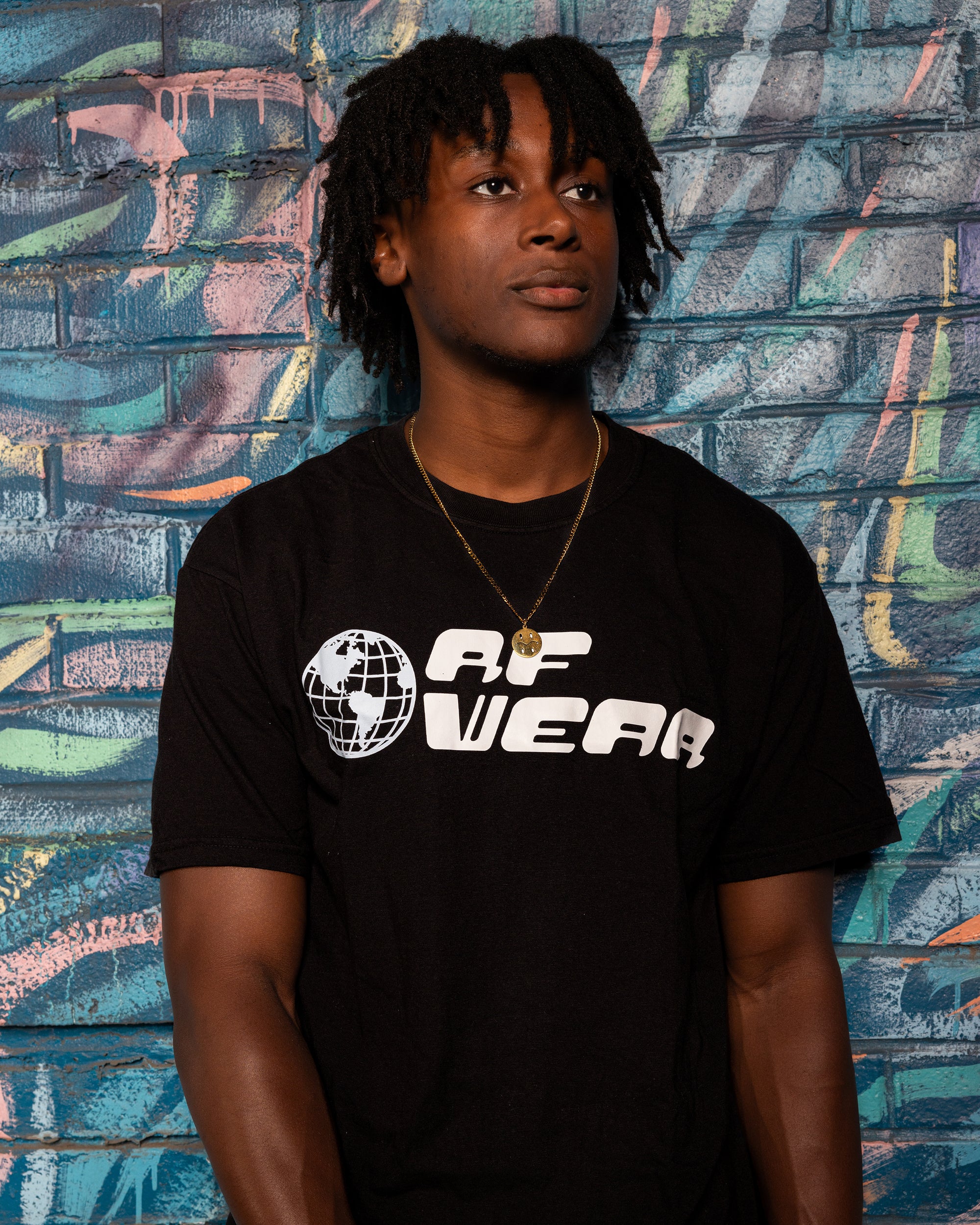 Unisex RF Wear Globe T-Shirt Black