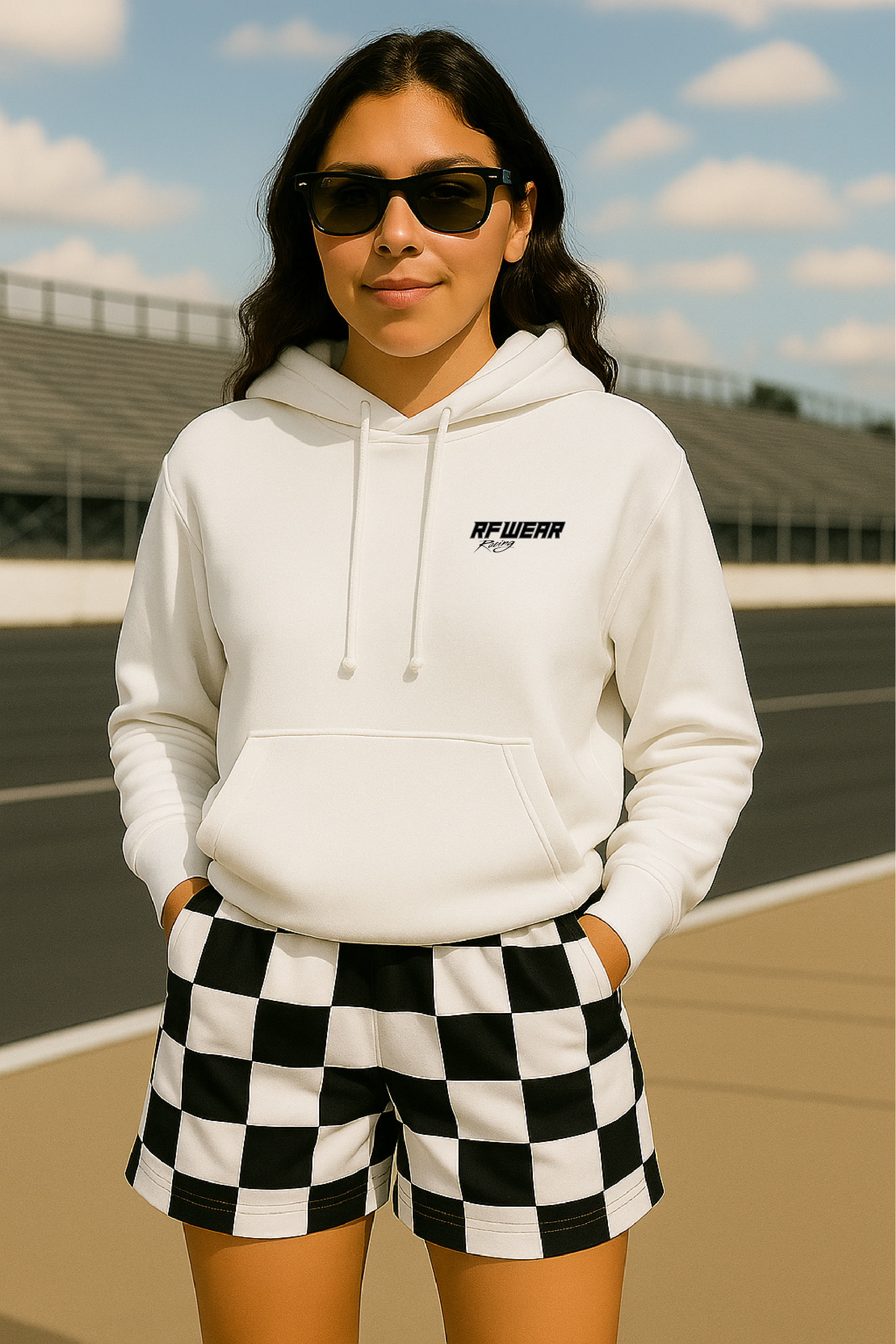 Unisex RF Wear Racing Hoodie - White – RFwear