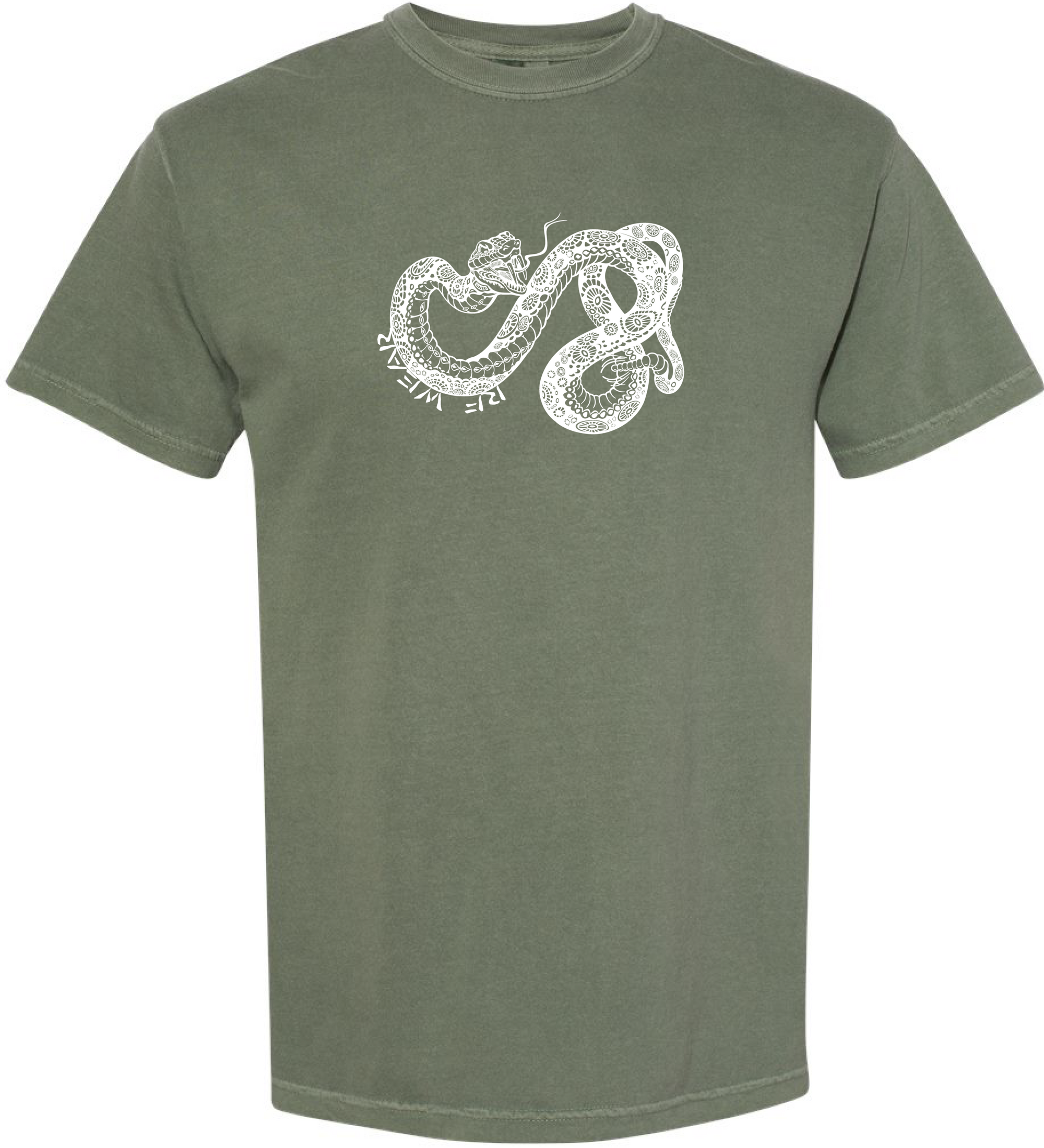 Unisex RF Wear Snake T-Shirt - Moss