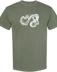 Unisex RF Wear Snake T-Shirt - Moss