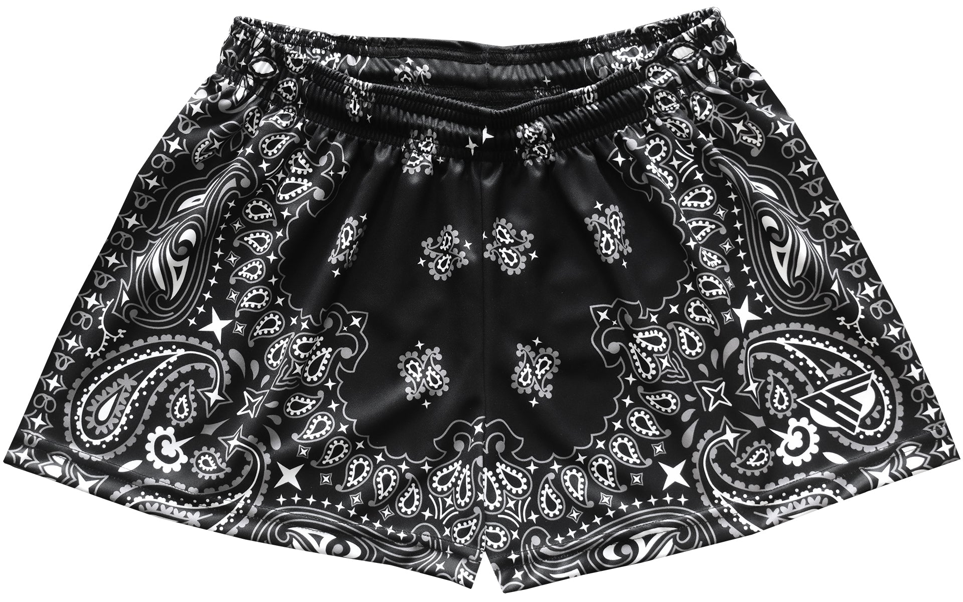 RF Wear Women's Bandana Shorts - Black/White