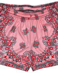 RF Wear Women's Bandana Shorts - Pink/Red/Grey
