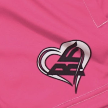RF Wear Women's Split Pocket Shorts -  Pink-Bows/Pink