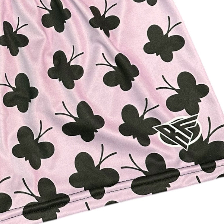RF Wear Women's Butterfly Shorts - Pink/black