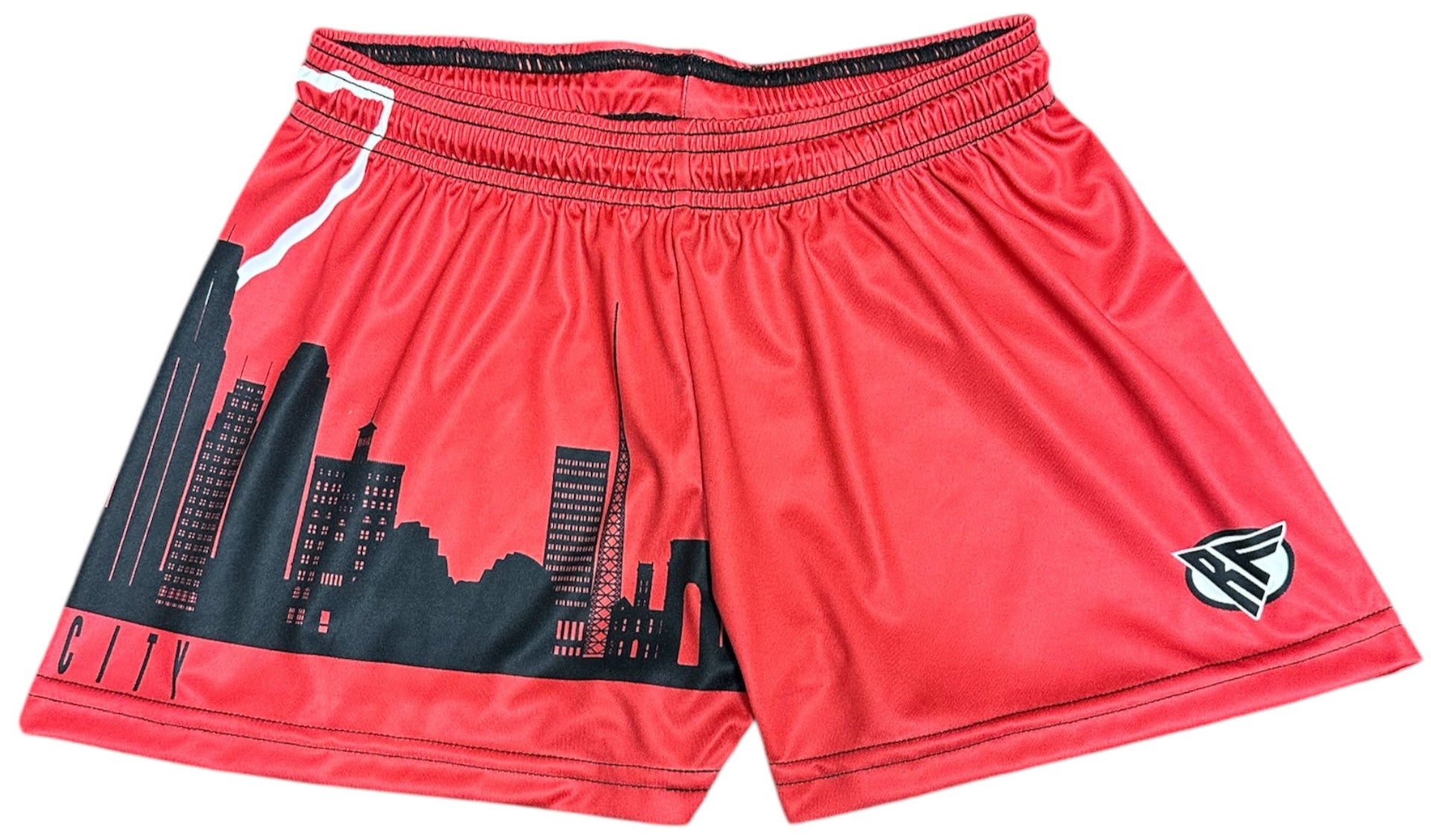 RF Women's Kansas City Cityscape Shorts - Red/Black