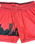 RF Women's Kansas City Cityscape Shorts - Red/Black