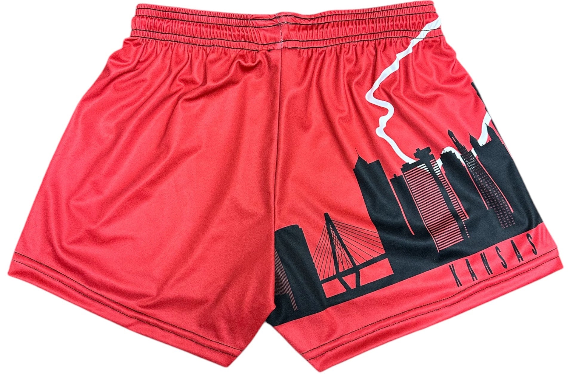 RF Women's Kansas City Cityscape Shorts - Red/Black