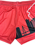 RF Women's Kansas City Cityscape Shorts - Red/Black