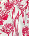 RF Wear Women's Floral Porcelain Shorts - White/Fuchsia