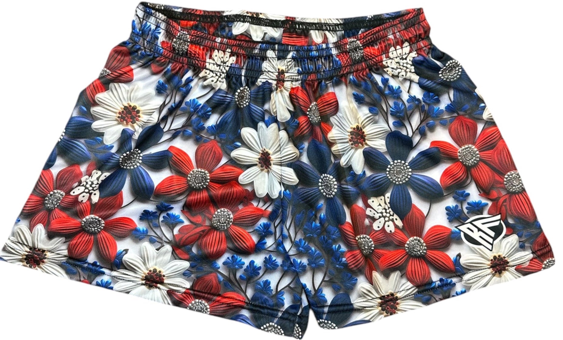RF Women's Floral Shorts - Red/White/Blue