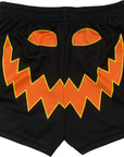 RF Women's Jack-O-Lantern Shorts - Black/Orange - Back