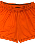 RF Wear Women's Jack-O-Lantern Shorts - Orange/Black - Front View