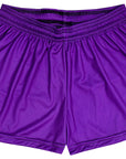 RF Wear Women's Jack-O-Lantern Shorts - Purple/Black - Front View