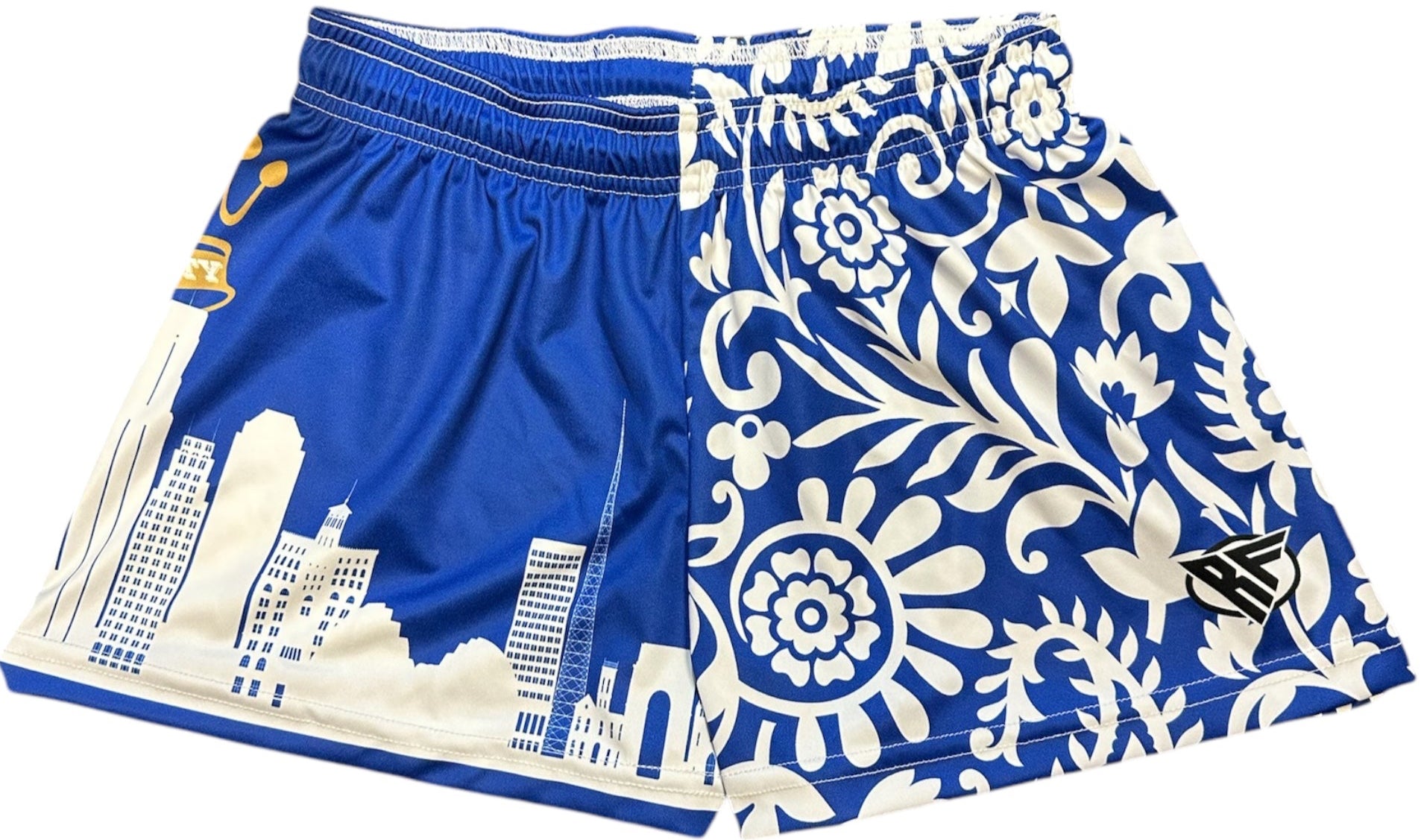 RF Women's Kansas City Cityscape Shorts - Blue/White