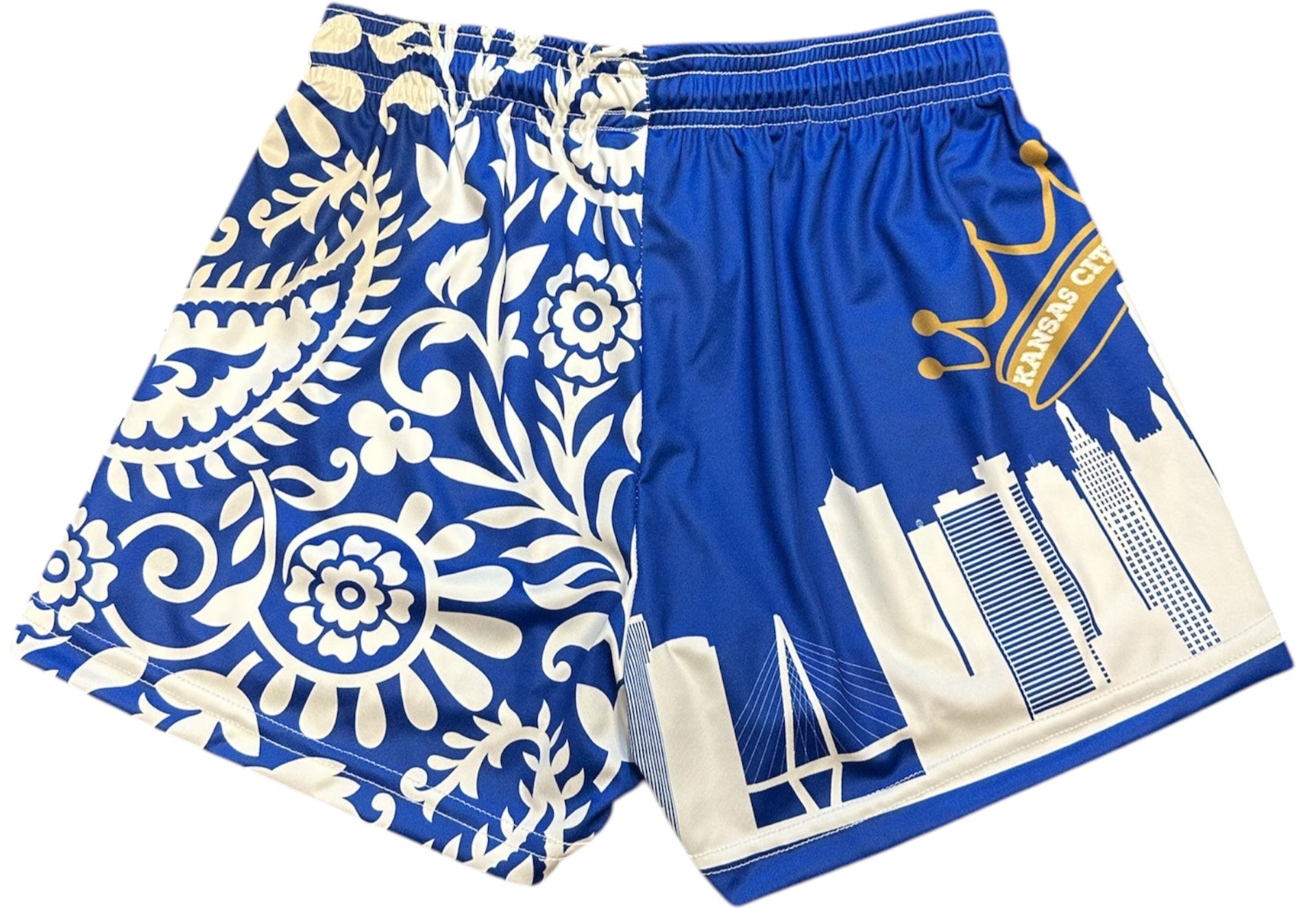 RF Women's Kansas City Cityscape Shorts - Blue/White