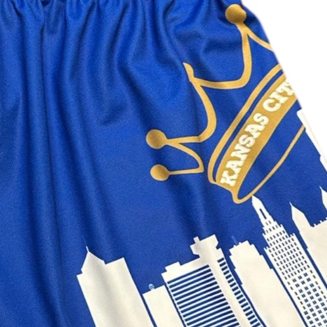 RF Women's Kansas City Cityscape Shorts - Blue/White