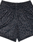 RF Wear Women's Animal Print Pocket Shorts - Leopard - Black
