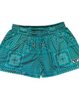 RF Wear Womens Patchwork Bandana Shorts Green/Black/White