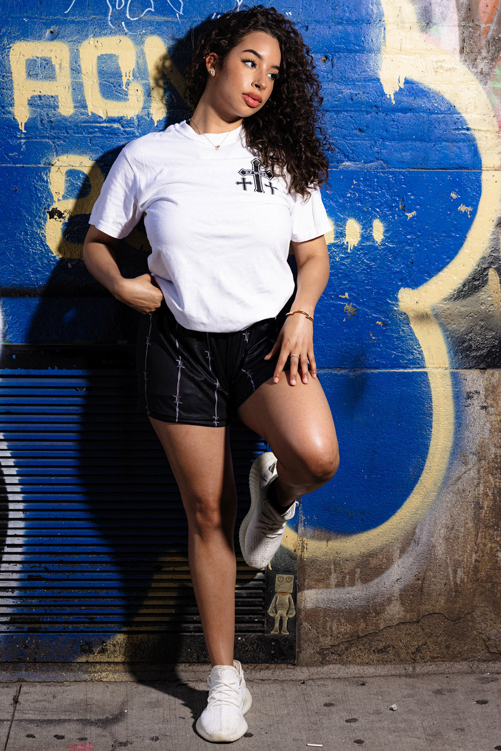 RF Women's Reflective Barb Wire Shorts - Black/Grey