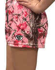 RF Women's Tree Camo Shorts - Light Pink