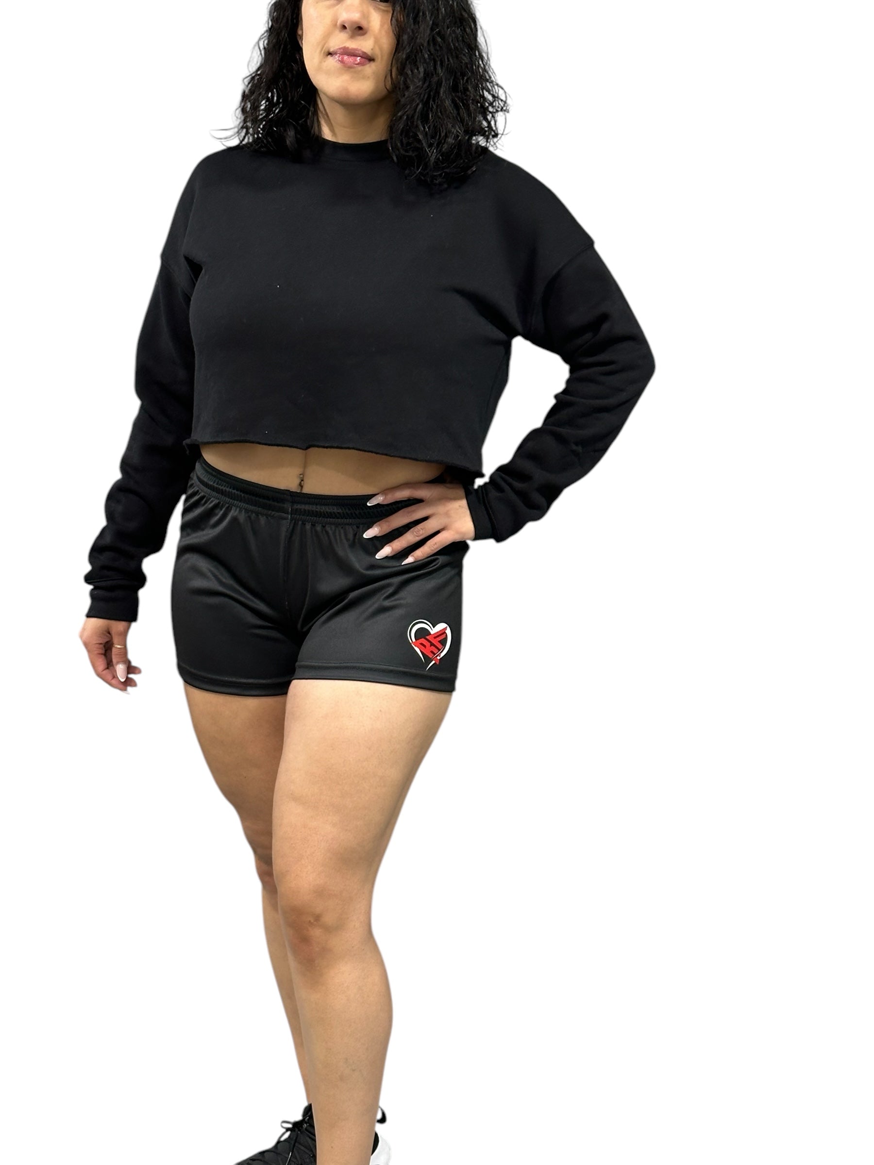 RF Women's XOXO Booty Shorts - Black/Red