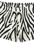 RF Wear Women's Animal Print Shorts - Zebra - Black/White