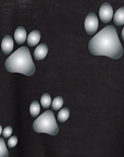 RF-Wear Women's Cropped Flowy Paw Print T-Shirt