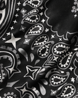 Close-up of RF-Wear Women's Bandana Shorts in Black