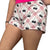 RF Wear Women's Black Cherry Shorts - Red/White