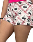 RF Wear Women's Black Cherry Shorts - Red/White