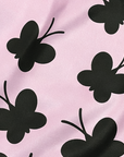 Close-up of RF-Wear Women's Butterfly Shorts in Pink/Black