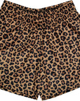RF Wear Women's Animal Print Pocket Shorts - Cheetah - Brown - Front