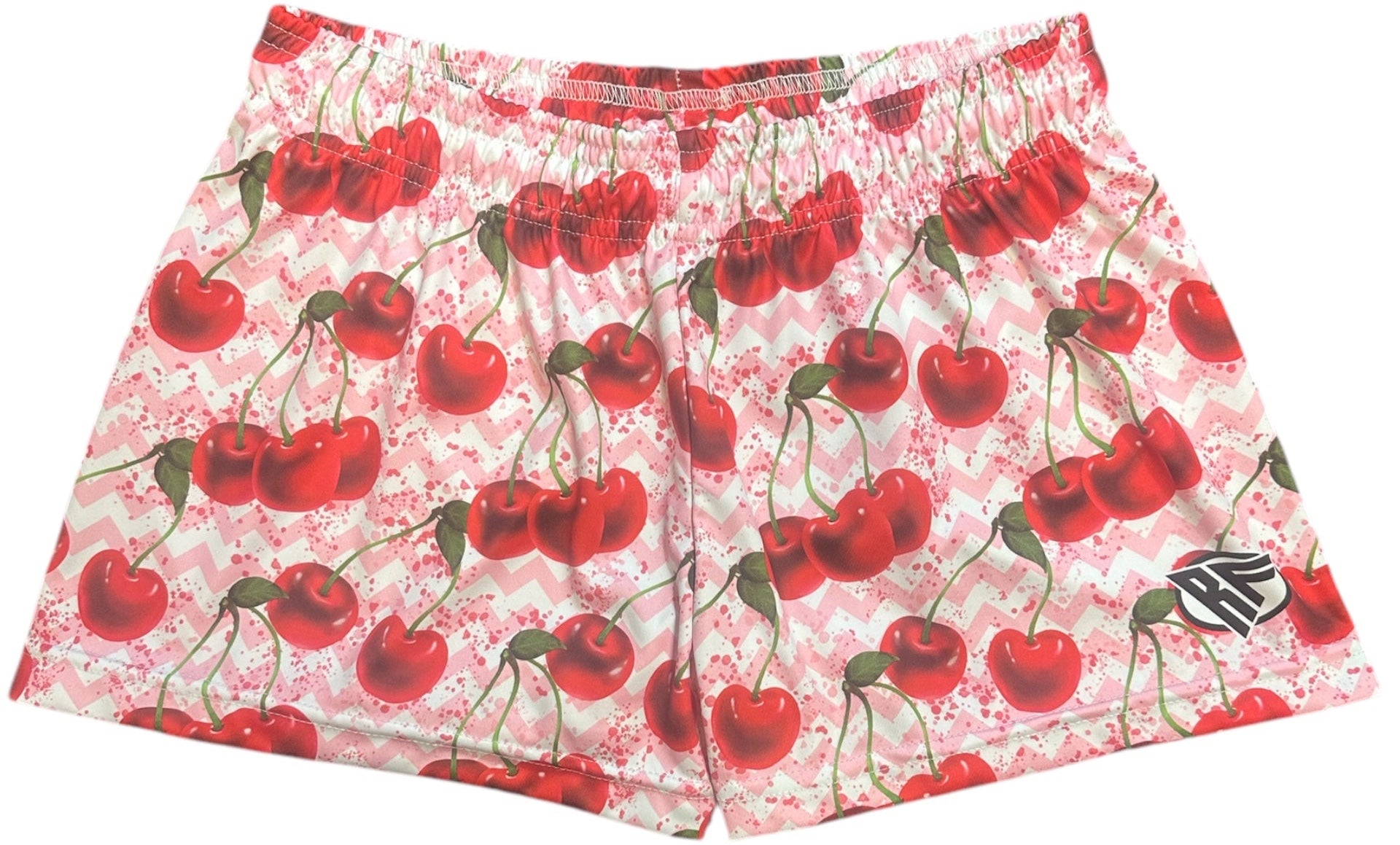 RF Wear Women's Cherry Chevron Shorts - Pink/Red