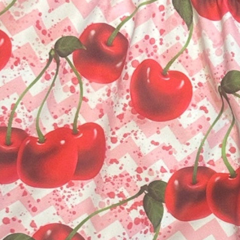 RF Wear Women's Cherry Chevron Shorts - Pink/Red