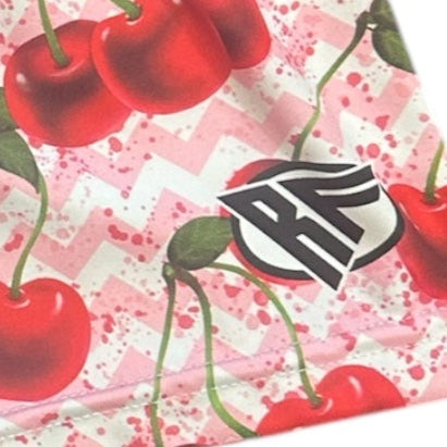 RF Wear Women's Cherry Chevron Shorts - Pink/Red