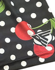 RF Wear Women's Cherry Polka Dot Shorts - Black/White/Red