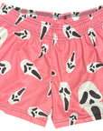 RF-Wear Women''s Ghost Faces Shorts in Pink
