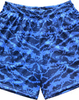RF-Wear Women's Mesh Tiger Camo Shorts in Blue