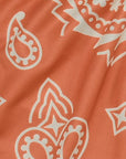 Close-Up of RF-Wear Women's Paisley Shorts - Apricot/Cream