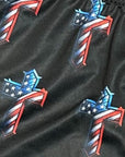 RF Wear Women's Patrioti Cross Shorts Black - Red/White/Blue