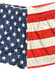 RF Wear Women's Patriotic Flag Shorts - Red/White/Blue