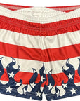 RF Wear Women's Patriotic Flame Shorts - Red/White/Blue