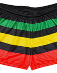 RF Wear Women's Rasta Shorts - Multicolor