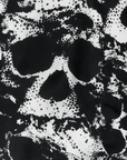 Close-up of RF-Wear Women's Skull Shorts in Black