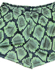 RF-Wear Women's Snakeskin Shorts in Green