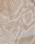 Close-up of RF-Wear Women's Snakeskin Shorts in Tan