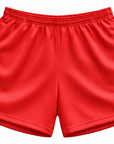 RF-Wear Women's Solid Red Shorts in red